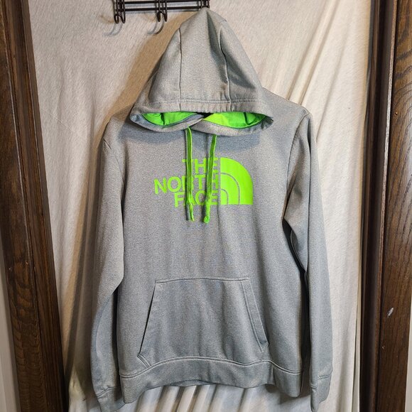 The North Face Mens Hoodie Neon Green Inside Hood & Tags Medium M - Picture 1 of 5